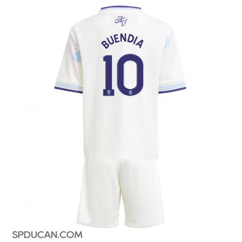 Dječji Nogometni Dres Aston Villa Emiliano Buendia #10 Rezervni 2025-26 Kratak Rukav (+ Kratke hlače)